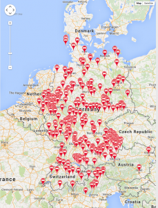 Flinkster Abdeckungskarte Stand August 2015 - Quelle https://www.flinkster.de/kundenbuchung/process.php?proc=stadtauswahl