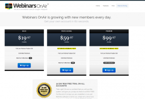 Screenshot vom Webinars on Air Pricing